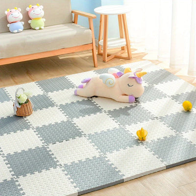 Kids Play Mat Padded Interlocking Snap-Together & Expandable