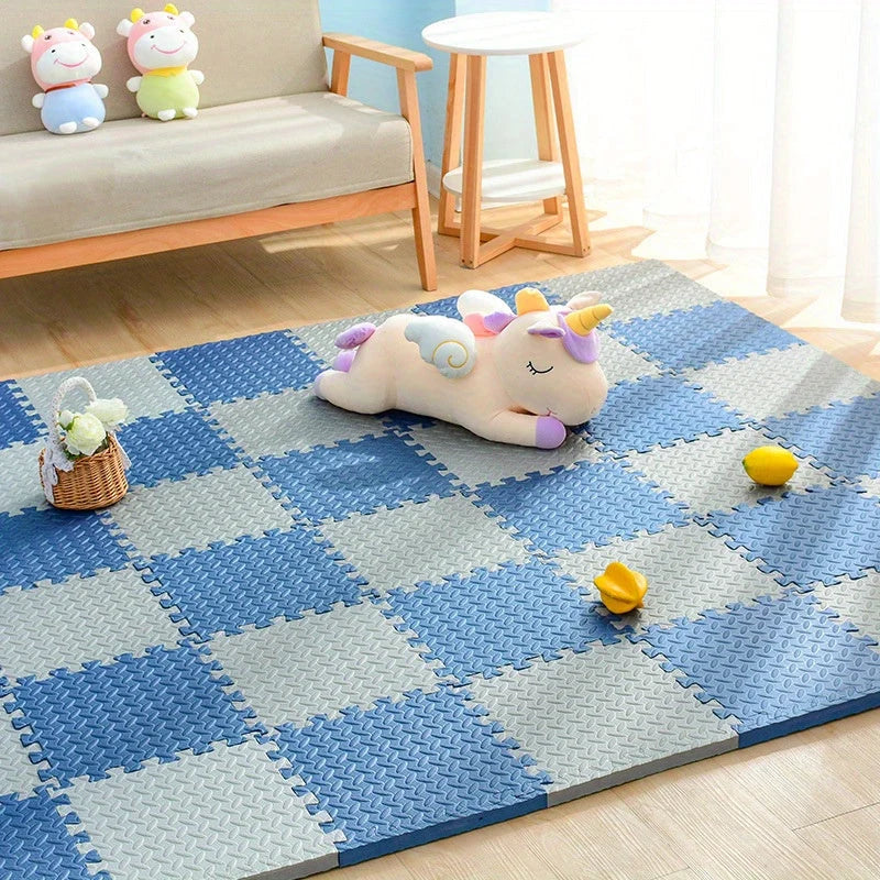 Kids Play Mat Padded Interlocking Snap-Together & Expandable