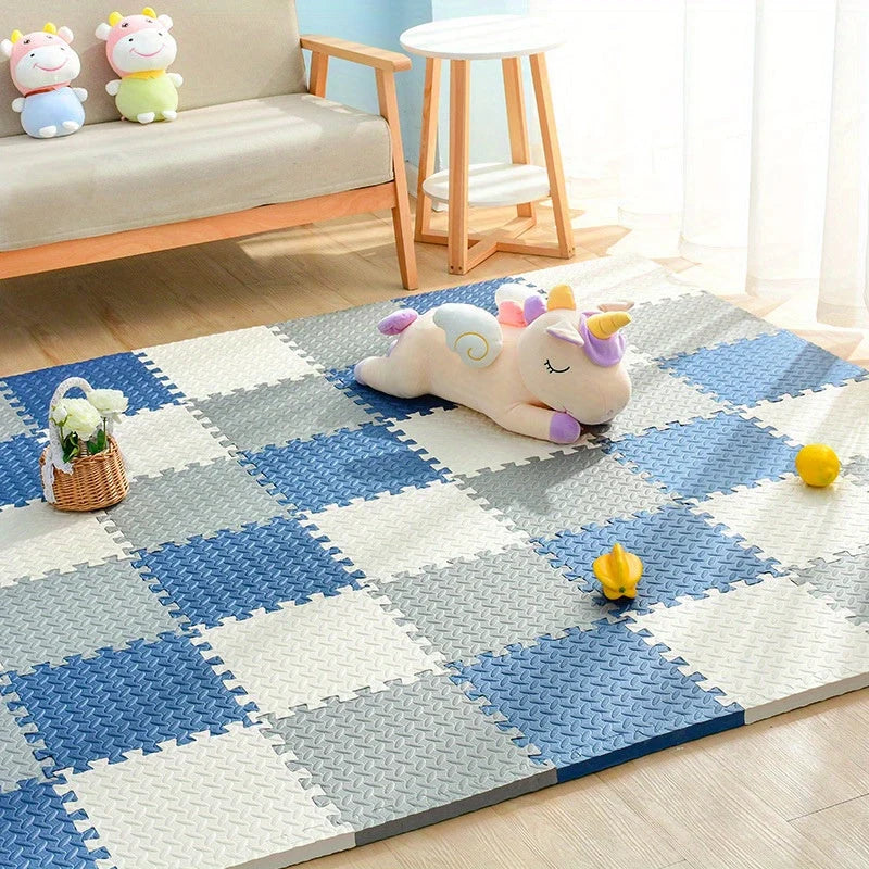 Kids Play Mat Padded Interlocking Snap-Together & Expandable