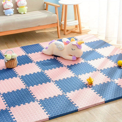 Kids Play Mat Padded Interlocking Snap-Together & Expandable