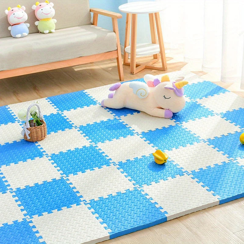 Kids Play Mat Padded Interlocking Snap-Together & Expandable