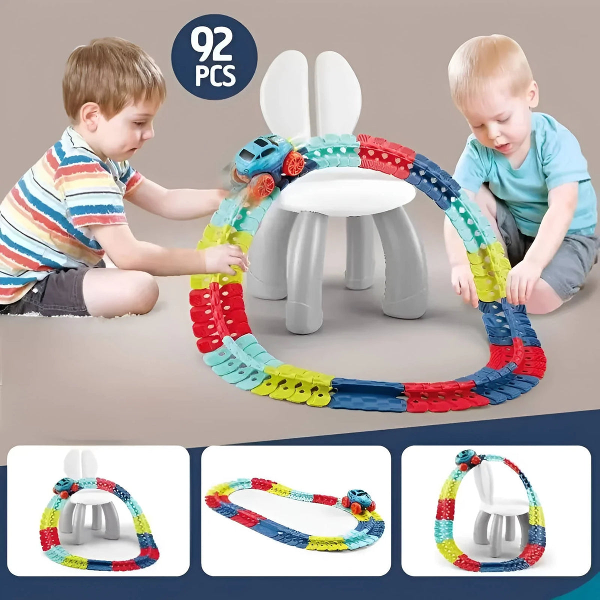 Kids Race Track Flexible & Modular USB-Rechargeable LED