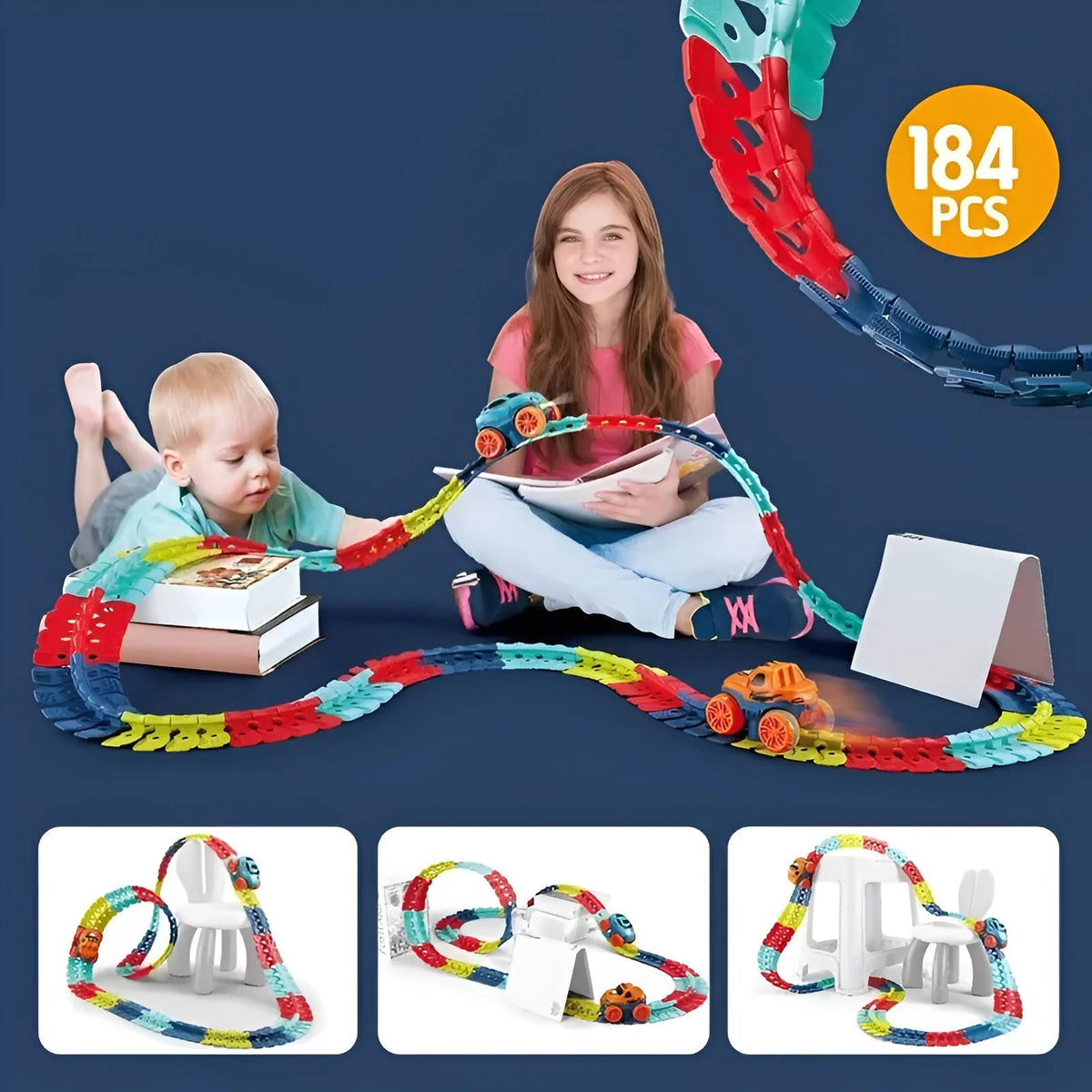 Kids Race Track Flexible & Modular USB-Rechargeable LED