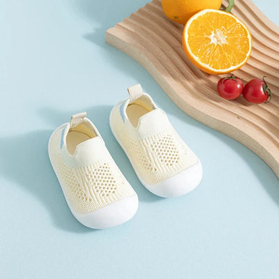 Kids Socks Rubberized Grip Sole Breathable Slip-On