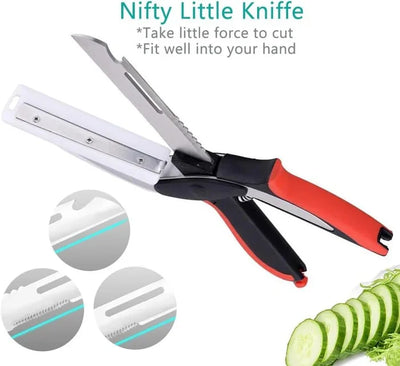 Kitchen Scissors Stainless Steel Blades Silicone Grip Safety Lock