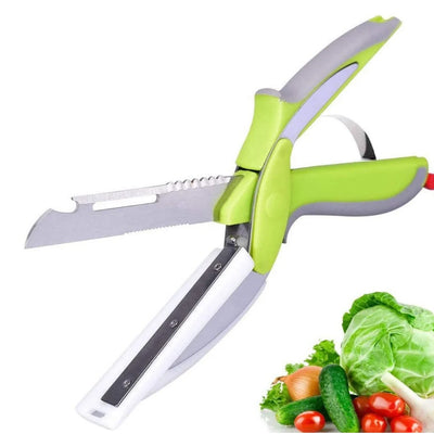 Kitchen Scissors Stainless Steel Blades Silicone Grip Safety Lock