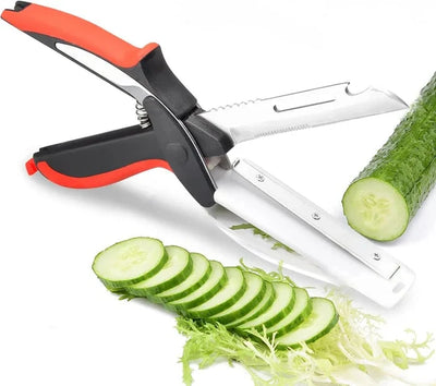 Kitchen Scissors Stainless Steel Blades Silicone Grip Safety Lock