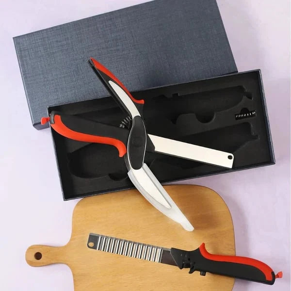 Kitchen Scissors Stainless Steel Blades Silicone Grip Safety Lock