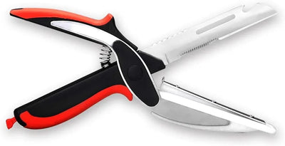 Kitchen Scissors Stainless Steel Blades Silicone Grip Safety Lock