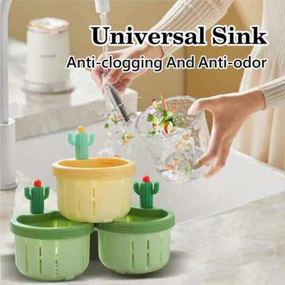 Kitchen Sink Strainer Cactus Lever Silicone Rim