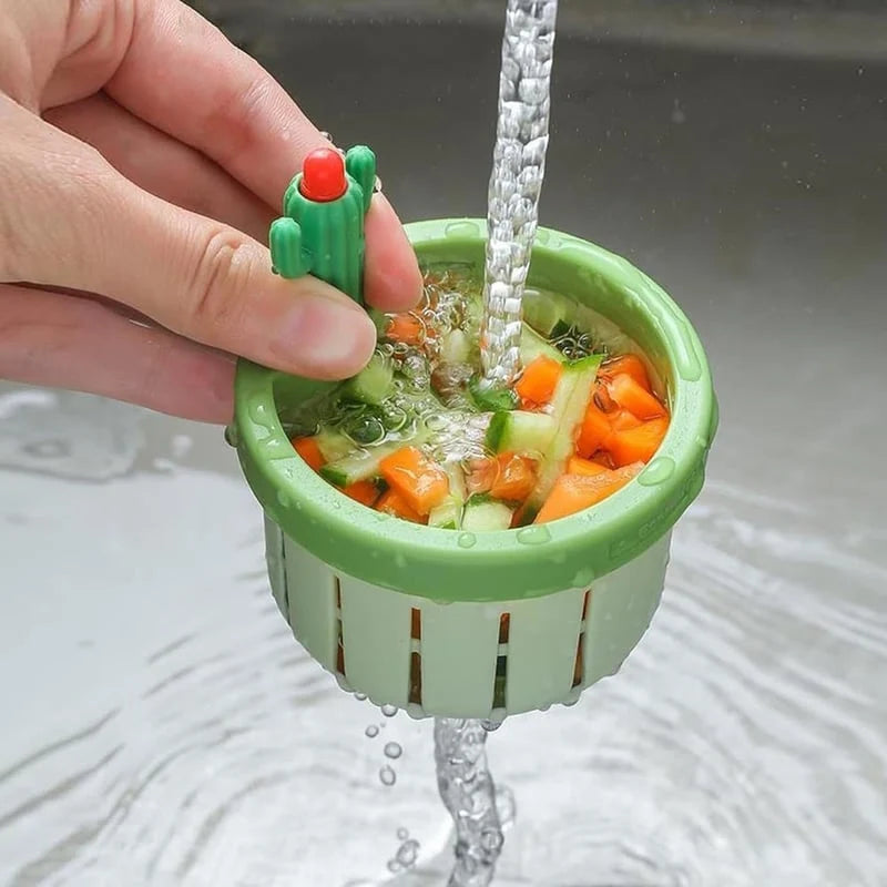 Kitchen Sink Strainer Cactus Lever Silicone Rim