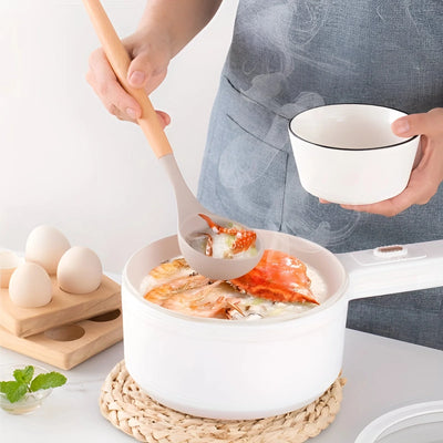 Kitchen Utensil Set Heat-Resistant Silicone & Bamboo Handles 12-Piece