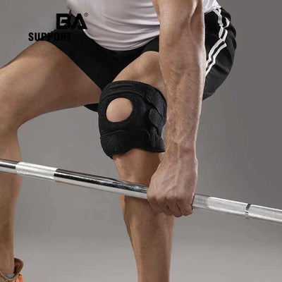Knee Brace Open Patella Silicone Ring Adjustable Straps