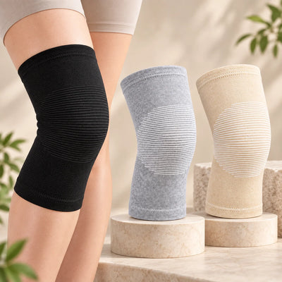 Knee Compression Sleeve Bamboo Fabric Breathable Flexible Support