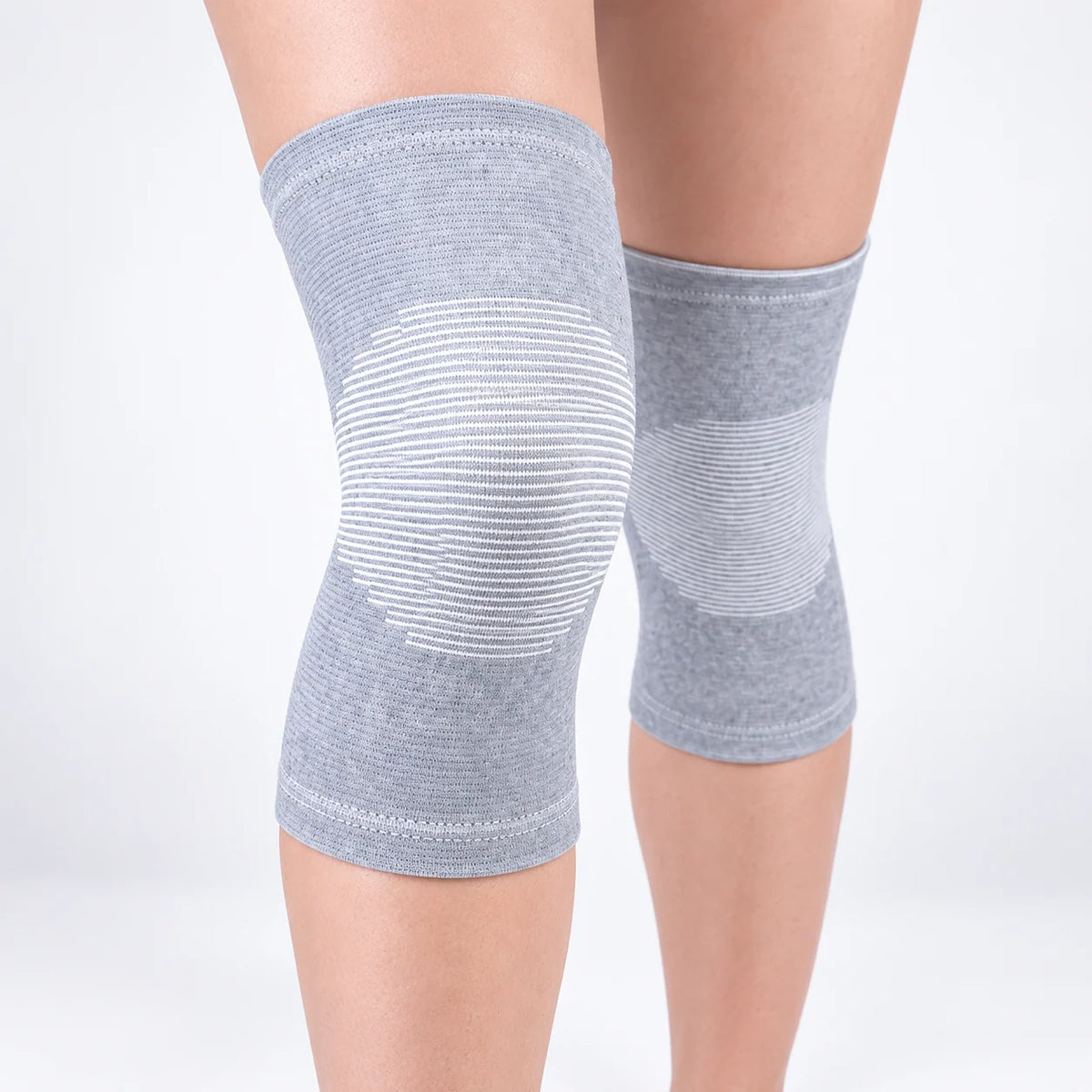 Knee Compression Sleeve Bamboo Fabric Breathable Flexible Support
