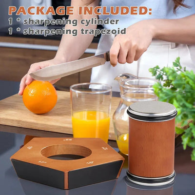 Knife Sharpener Diamond-Coated Wheel Angle Guide Non-Slip Base