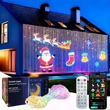 LED Curtain Lights RGB App-Controlled Music Sync
