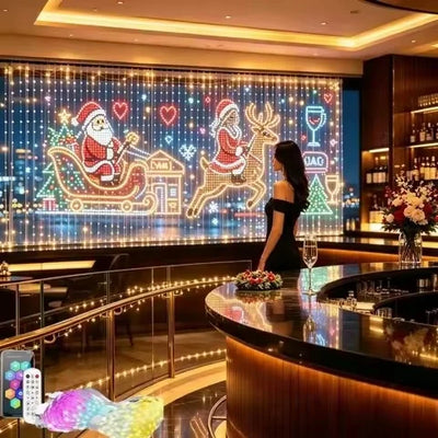 LED Curtain Lights RGB App-Controlled Music Sync