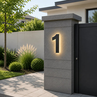 LED House Number Stainless Steel IP68 Waterproof Customizable