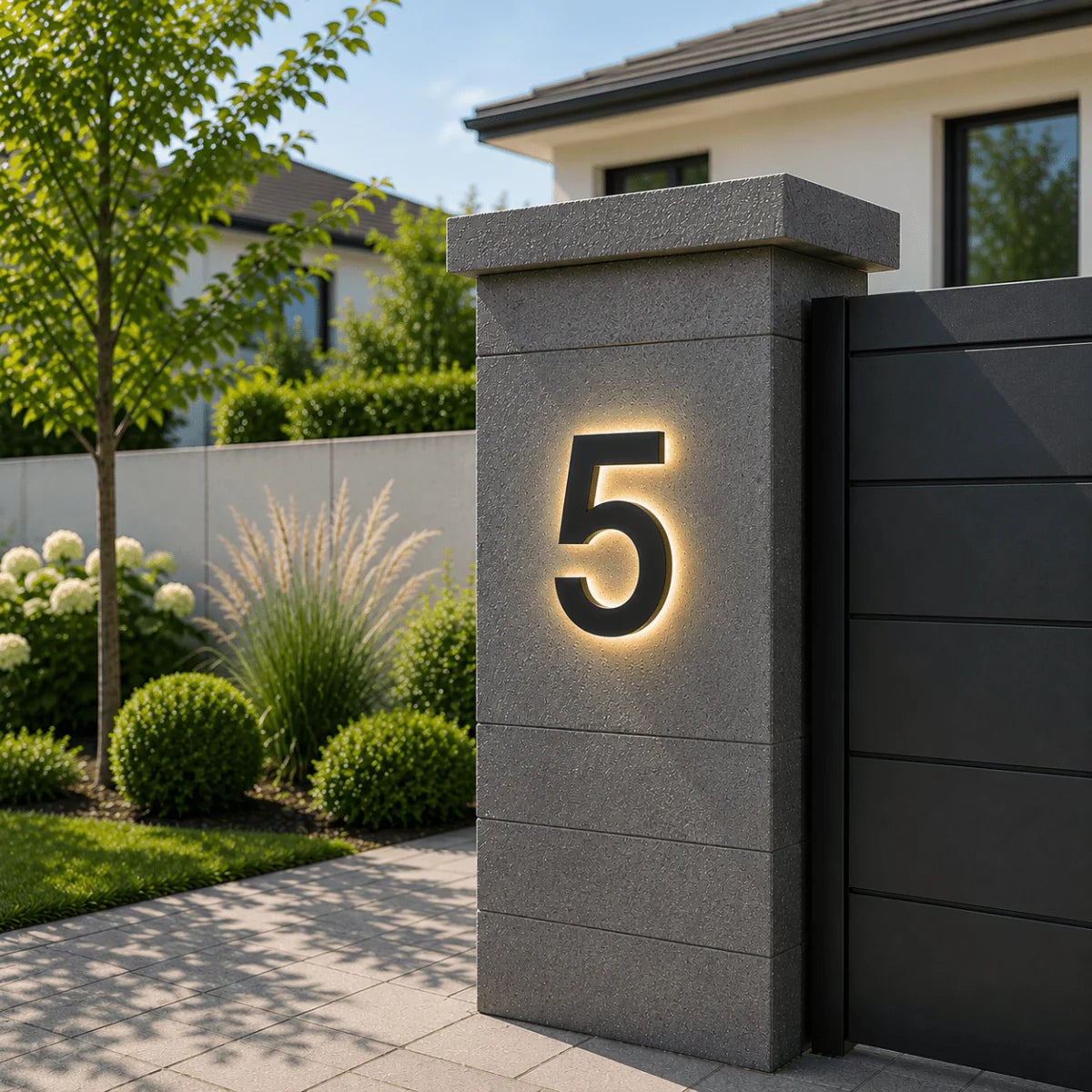 LED House Number Stainless Steel IP68 Waterproof Customizable