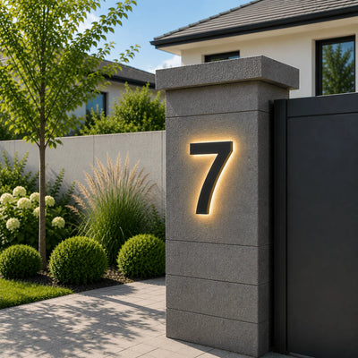 LED House Number Stainless Steel IP68 Waterproof Customizable