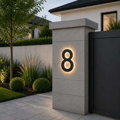 LED House Number Stainless Steel IP68 Waterproof Customizable