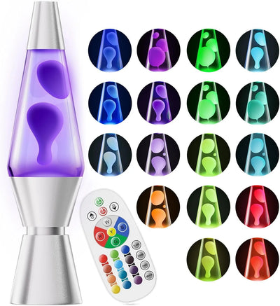 LED Lava Lamp 17-Color Remote & Dimmable
