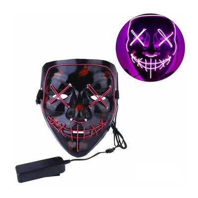 LED Light Mask Full-Face Wired Remote 3 Lighting Modes