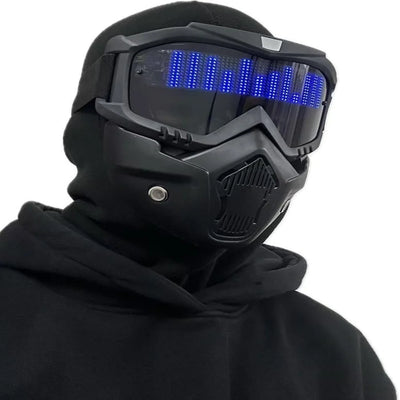 LED Mask App-Controlled Custom Display 8-Hour Runtime