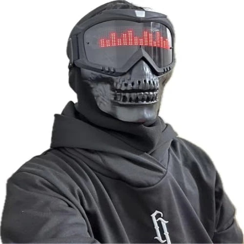 LED Mask App-Controlled Custom Display 8-Hour Runtime