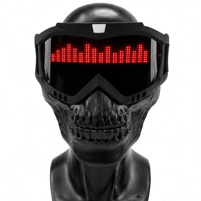 LED Mask App-Controlled Custom Display 8-Hour Runtime