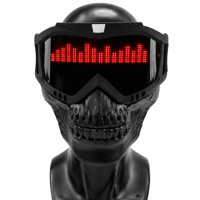 LED Mask App-Controlled Custom Display 8-Hour Runtime