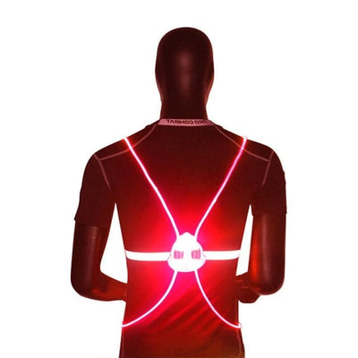 LED Safety Vest 360° Illumination Adjustable Fit & Weather-Resistant