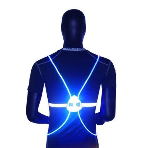 LED Safety Vest 360° Illumination Adjustable Fit & Weather-Resistant