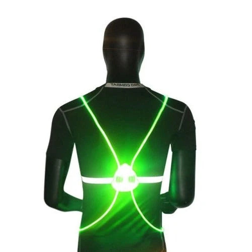 LED Safety Vest 360° Illumination Adjustable Fit & Weather-Resistant