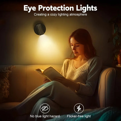 LED Spotlight Wireless USB-C Rechargeable Swivel Head