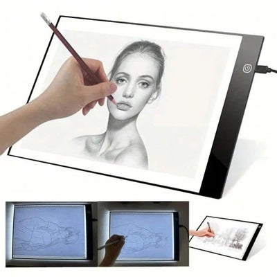LED Tracing Tablet Ultra-Thin Adjustable Brightness USB-Powered