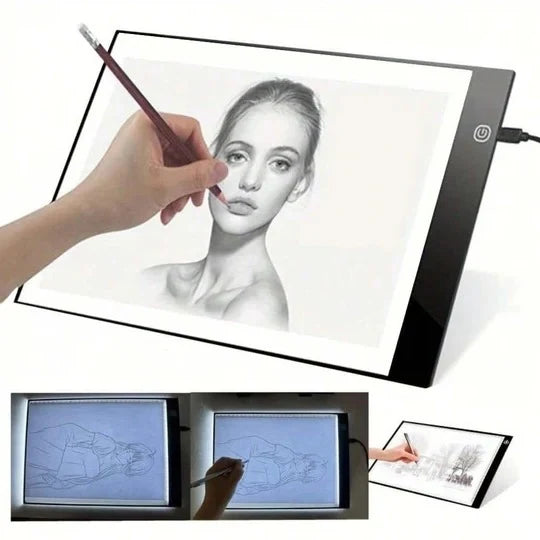 LED Tracing Tablet Ultra-Thin Adjustable Brightness USB-Powered