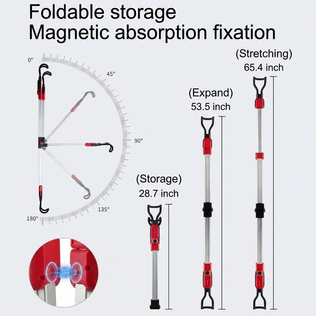 LED Work Light Telescopic & 360° Rotating Magnetic Base