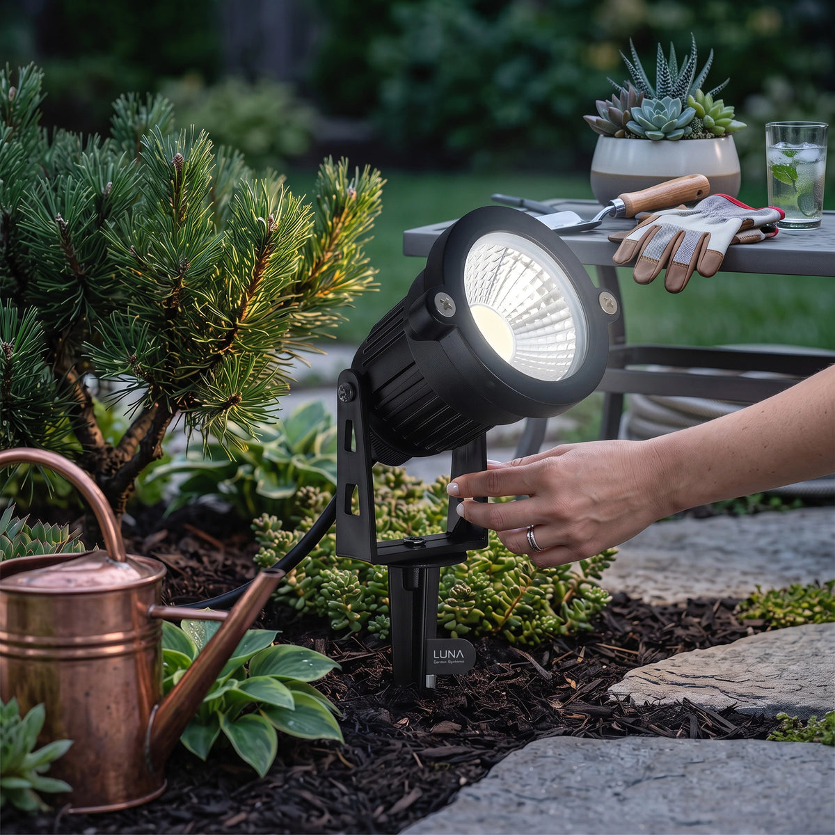 Landscape Spotlights 10-Pack Adjustable Weatherproof IP65