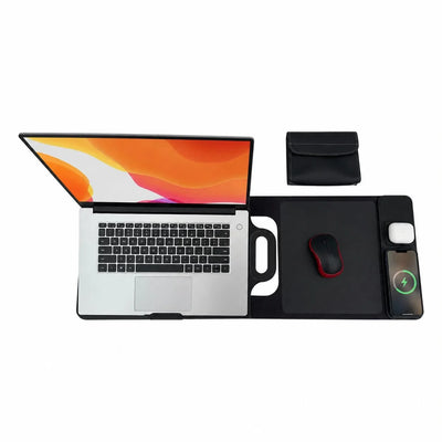 Laptop Bag Foldable 3-Device Wireless Charger & Integrated Laptop Stand