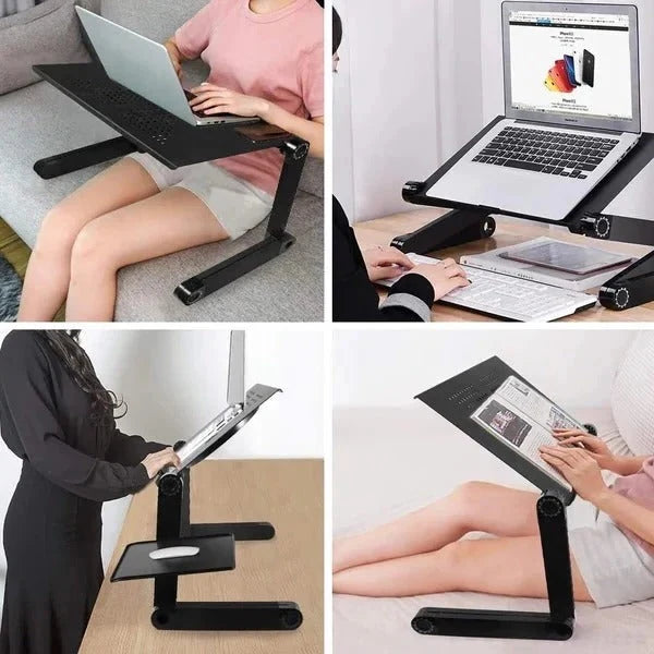Laptop Stand Adjustable Aluminum Vented Detachable Mouse Pad