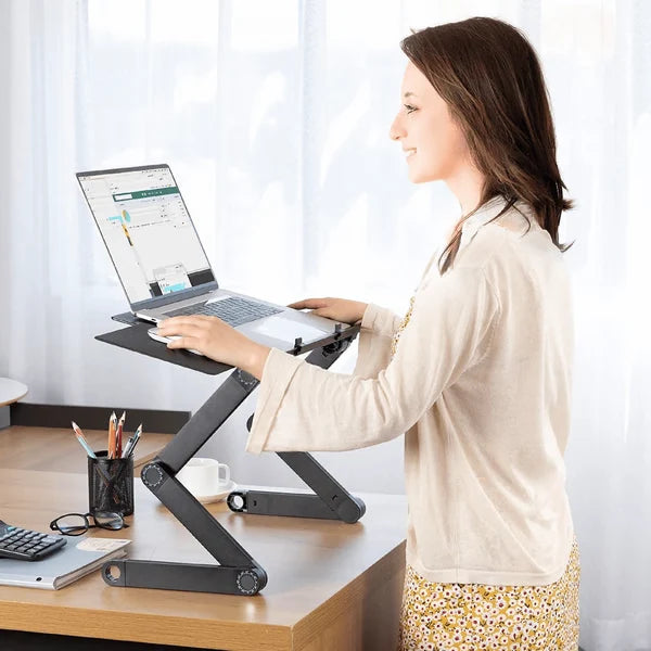Laptop Stand Multi-Joint Adjustable Ventilated Aluminum Tray