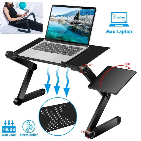 Laptop Stand Multi-Joint Adjustable Ventilated Aluminum Tray