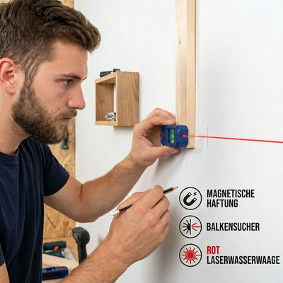 Laser Level 3-In-1 Stud Finder Magnetic Base