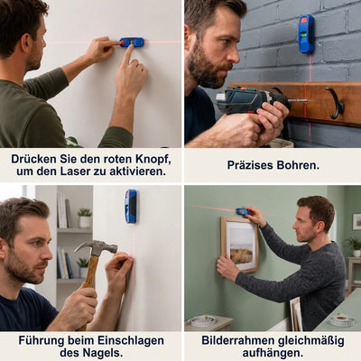 Laser Level 3-In-1 Stud Finder Magnetic Base