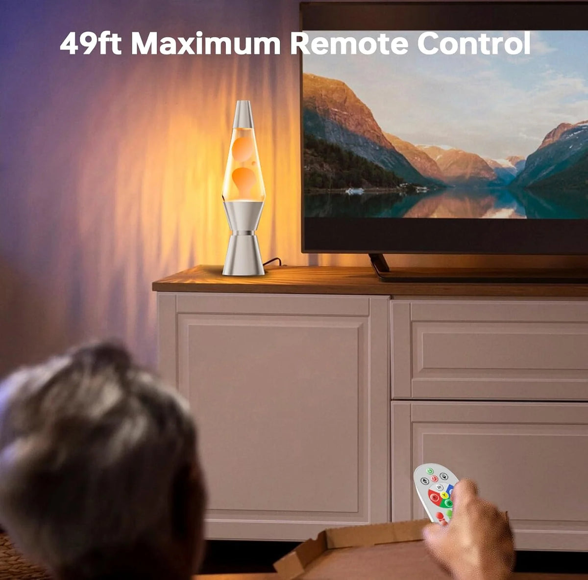 Lava Lamp 17-Color LED Remote Control
