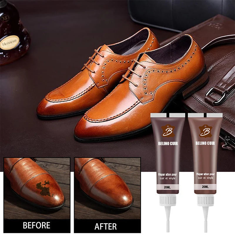 Leather Repair Kit 6-Color Paste Brush & Spatula Water-Resistant