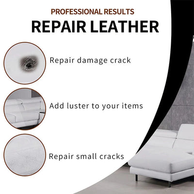 Leather Repair Kit 6-Color Paste Brush & Spatula Water-Resistant
