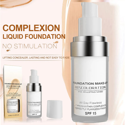Liquid Foundation Tone-Adapting Full Coverage SPF 15 30ml